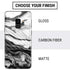 Black and White Marble Ink Galaxy S9 Skin